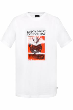 T-shirt z nadrukiem z napisem, zdjęcie 1 T-shirt z nadrukiem z napisem od Diesel